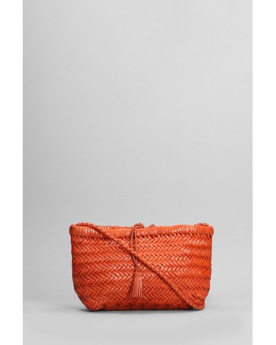 Dragon Diffusion Minsu Shoulder Bag In Orange Leather - Red