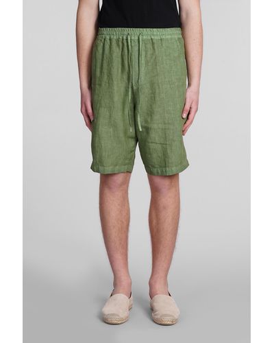 120 Shorts In Green Linen