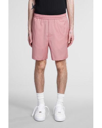 Low Brand Shorts In Rose-pink Wool