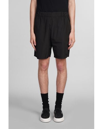 Grifoni Shorts In Black Cotton