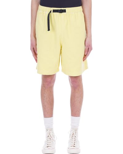 Stussy Shorts In Yellow Cotton
