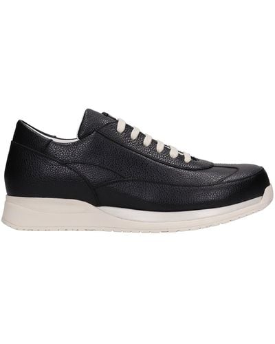 Cesare Paciotti Sneakers In Black Leather