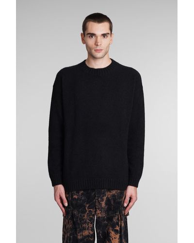 Laneus Knitwear In Black Cashmere