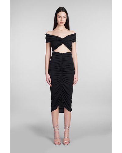 ANDAMANE Kendall Summer Dress In Black Polyester