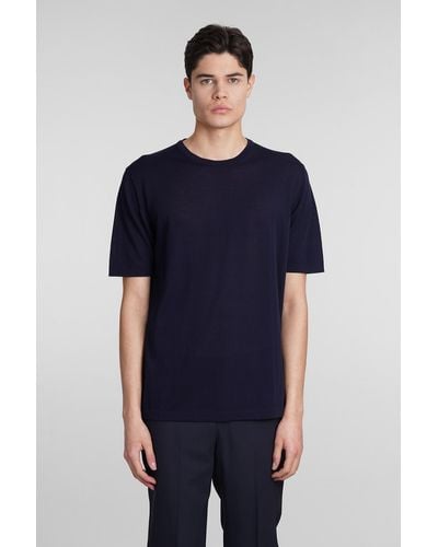 Roberto Collina T-Shirt in Cotone Blu