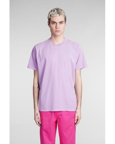 Stussy T-shirt In Viola Cotton - Purple