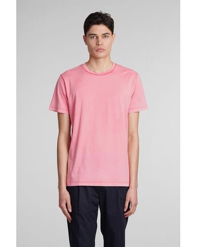 Roberto Collina T-Shirt in Cotone Rosa