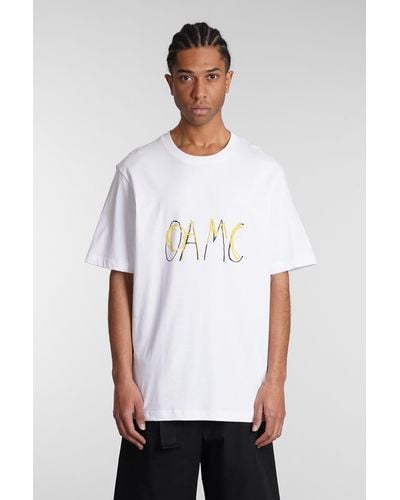 OAMC T-Shirt in Cotone Bianco