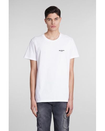 Balmain T-Shirt in Cotone Bianco