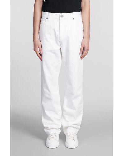 Balmain Jeans in Cotone Bianco