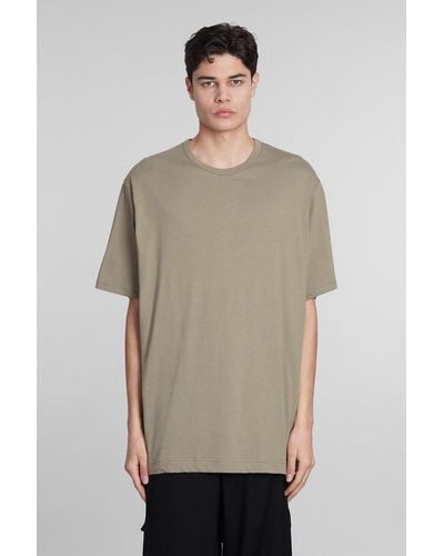 Y's Yohji Yamamoto T-Shirt in Cotone Verde - Neutro