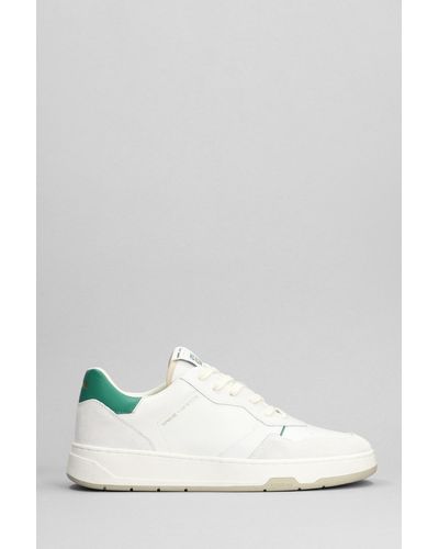 Crime London Sneakers In White Suede And Leather