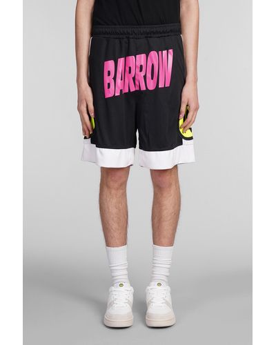 Barrow Shorts in Poliestere Nera - Nero