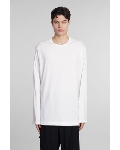 Y's Yohji Yamamoto T-Shirt in Cotone Bianco