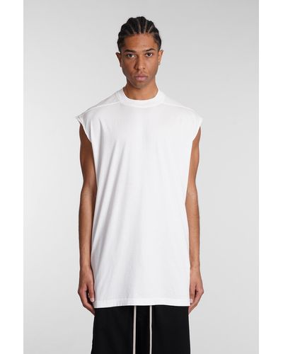 Rick Owens T-Shirt Tarp t in Cotone Bianco