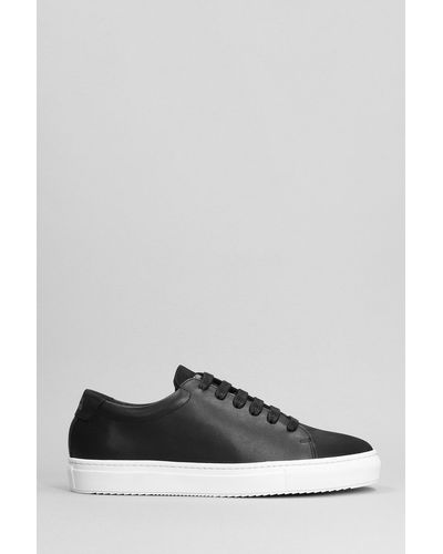 National Standard Edition 3 Sneakers In Black Leather And Fabric - Gray