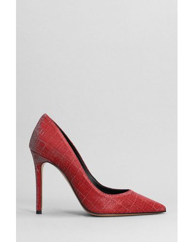 The Seller Pumps In Red Glitter