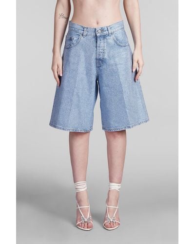 Haikure Becky Shorts In Blue Cotton