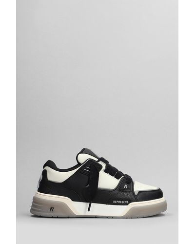 Represent Studio Sneaker Sneakers In White Leather - Gray