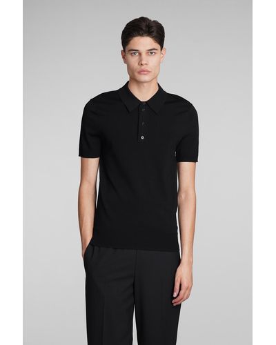 Neil Barrett Polo in viscosa Nera - Nero