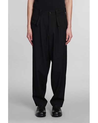 Y's Yohji Yamamoto Pants In Black Wool