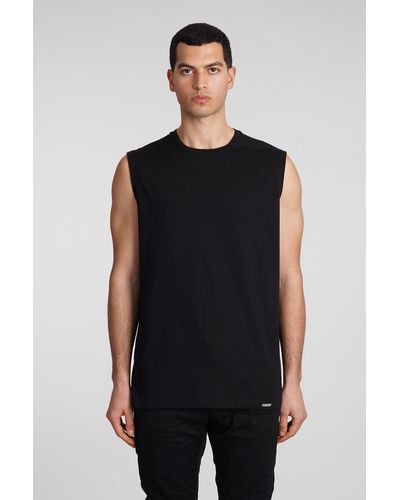 State of Order Indian Tank Top In Black Cotton