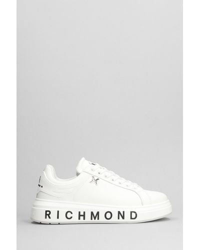 John Richmond Sneakers in Pelle Bianca - Bianco