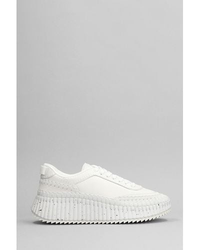 Chloé Sneakers Nama in pelle - Bianco