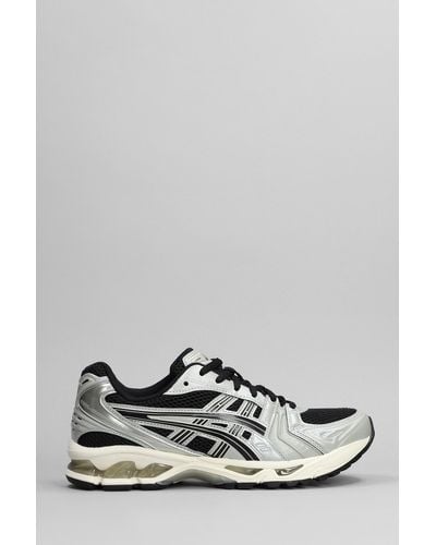 Asics Gel-kayano 14 Sneakers In Gray Leather And Fabric - Multicolor