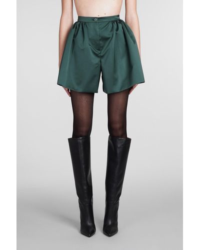 Rochas Shorts In Green Polyester