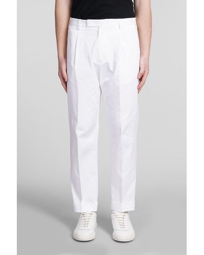 Low Brand Kim Pants In White Cotton