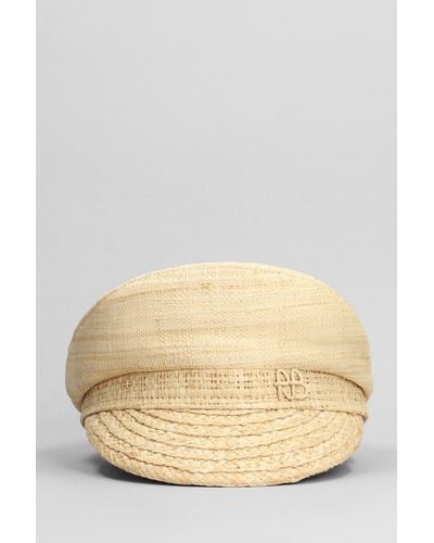 Ruslan Baginskiy Hats In Beige Wool And Polyamide - Natural