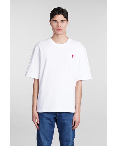 Ami Paris White T Shirt With Logo