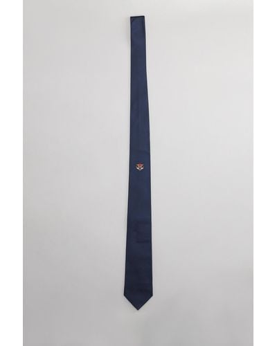 KENZO Cravatta in Seta Blu