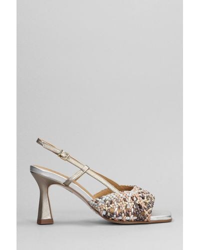 Pedro Miralles Sandals In Silver Leather - Multicolor