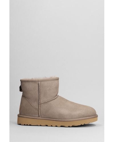 UGG Classic Mini Ii Suede Boots in Brown Lyst