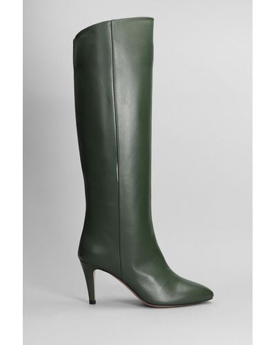 The Seller High Heels Boots In Green Leather