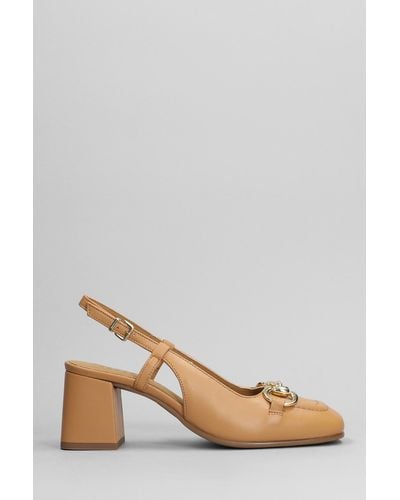 Pedro Miralles Pumps In Leather Color Leather - Multicolor