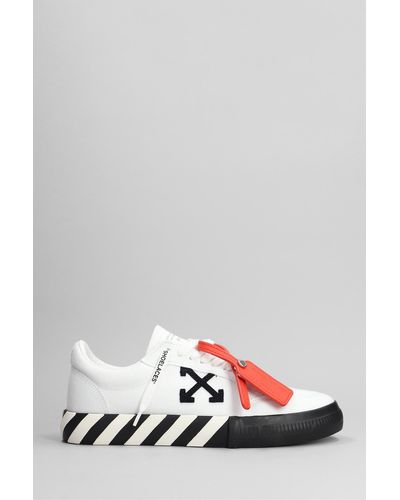 Off-White c/o Virgil Abloh Sneakers Low vulcanized in Cotone Bianco