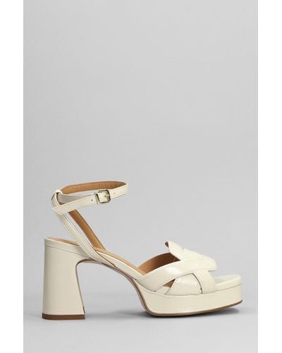 Pedro Miralles Sandals In Beige Leather - Natural