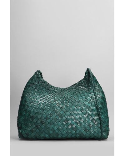 Dragon Diffusion Santa Rosa Shoulder Bag In Green Leather