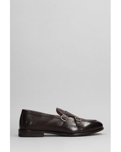 Henderson Loafers In Brown Leather - Gray