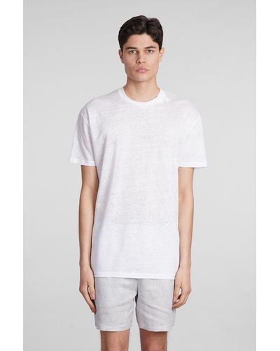Holy Caftan T-Shirt Theo jl in lino Bianco
