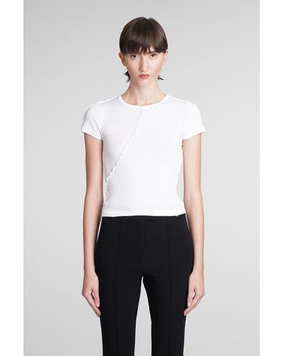 Helmut Lang T-Shirt in Cotone Bianco