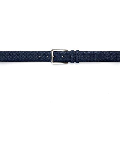 Mezlan Belts Textured Suede Ao10359 (mzb1028) - Blue