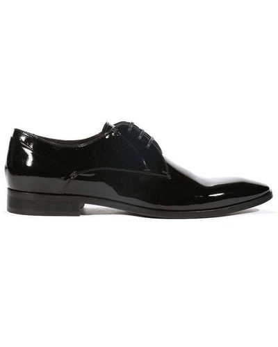 Corvari Designer Dress Designer Shoes Vernice Patent Leather Oxfords (cor1003) - Black