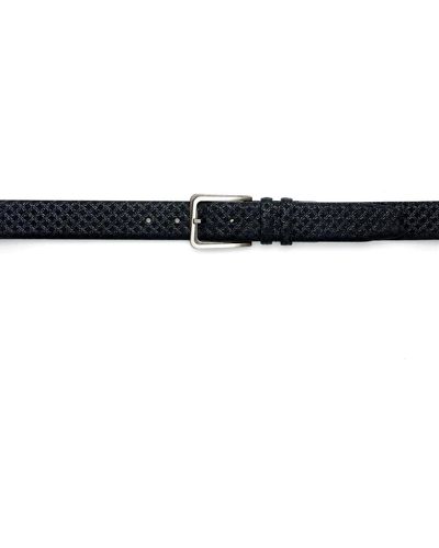 Mezlan Belts Textured Suede Ao10359 (mzb1027) - Black
