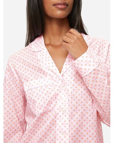 Derek Rose Pyjamas Ledbury 56 Cotton Batiste - Pink