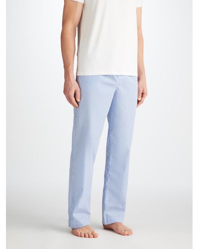 Derek Rose Lounge Pants James Cotton - Blue