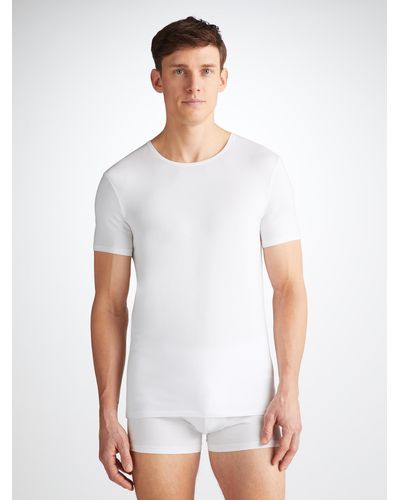 Derek Rose Underwear T-shirt Alex Micro Modal Stretch - White